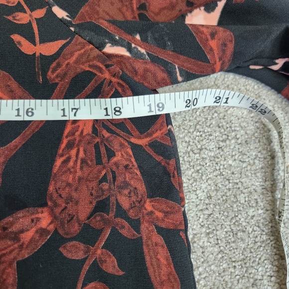 Aritzia Wilfred Fall Leaves Goblincore Fairycore Long Sleeve Shirt Top Size M - Picture 6 of 13